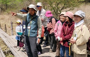 八島でガイドウオーク